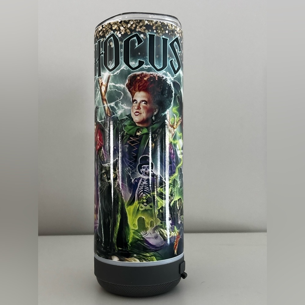 Blue Tooth Speaker & Hocus Pocus Themed Tumbler